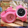 Yxl-983 New Fashion Silicone Crystal Quartz Women Ladies Jelly Silicone Watch